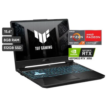 ASUS TUF A15 R7-7445HS RAM 8GB SSD 512GB RTX 3050 